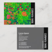 Side Band - Psychedelic Blume Bed Visitenkarte (Vorne/Hinten)