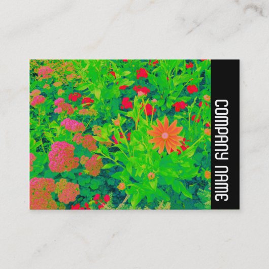 Side Band - Psychedelic Blume Bed Visitenkarte (Vorderseite)