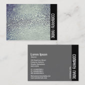 Side Band - Wassertropfen auf Glas 01 Visitenkarte (Vorne/Hinten)