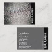 Side Band - Wassertropfen auf Glas 02 Visitenkarte (Vorne/Hinten)