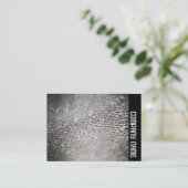 Side Band - Wassertropfen auf Glas 02 Visitenkarte (Stehend Vorderseite)