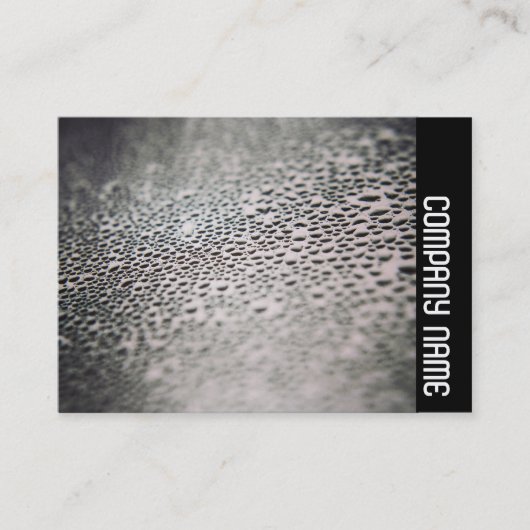 Side Band - Wassertropfen auf Glas 02 Visitenkarte (Vorderseite)