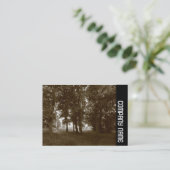 Side Band - Woods, Bute Park Cardiff - Sepia toned Visitenkarte (Stehend Vorderseite)
