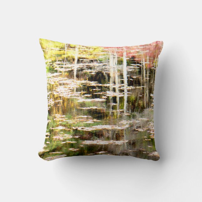 Side Bog am Walden Pond Kissen (Vorderseite)