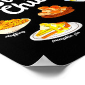 Side Chick Funny Thanksgiving Foodie Friendsgiving Poster (Ecke)