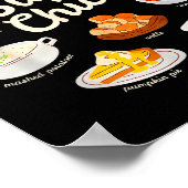 Side Chick Funny Thanksgiving Sides Retro Food Tha Poster (Ecke)