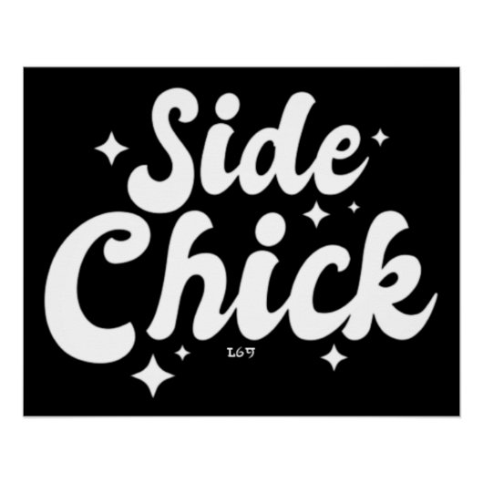 SIDE CHICK lustiger Erntedank Poster (Vorderseite)