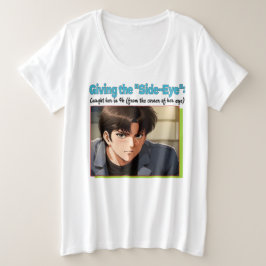 Side-Eye 4K Große Größe T-Shirt