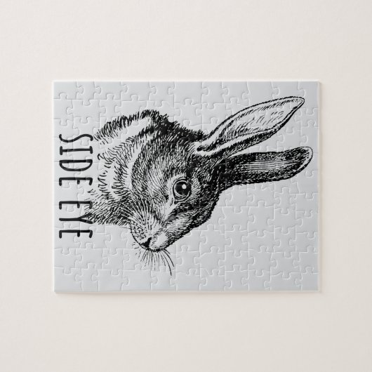 Side Eye Funny Bunny Puzzle (Horizontal)
