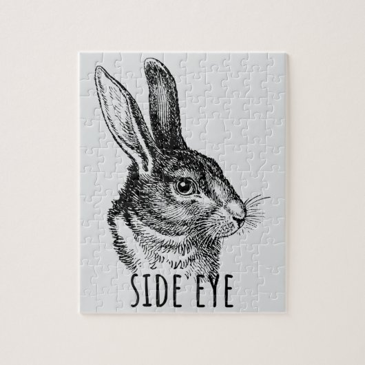 Side Eye Funny Bunny Puzzle (Vertikal)