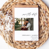 Side H Foto Modernes Save the Date Einladung