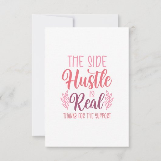 Side Hustle danke Ihnen Karten (Vorderseite)