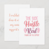 Side Hustle danke Ihnen Karten (Vorne/Hinten)