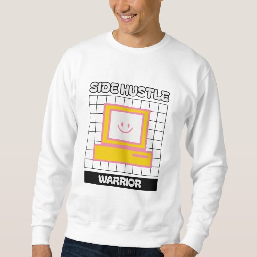 Side Hustle Warrior Retro Tech Sweatshirt (Vorderseite)