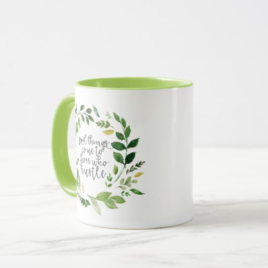 Side-Hustle-Zitat, Redewendungen für Unternehmer, Tasse (Vorderseite Links)