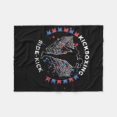 Side Kick Kickboxing Fleecedecke (Vorderseite (Horizontal))