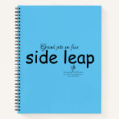 Side Leap Sky Blue and Black Notizblock (Vorderseite)