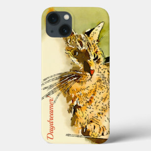 Side Lighted Red Tabby Kitty in Brushstrokes Case-Mate iPhone Hülle