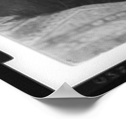 Side Portrait von Susan B. Anthony Poster (Ecke)