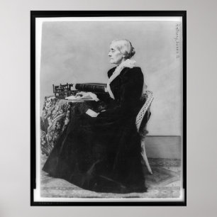 Side Portrait von Susan B. Anthony Poster
