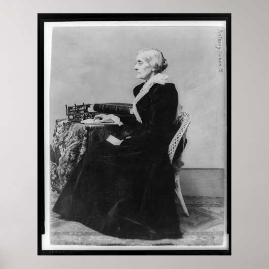 Side Portrait von Susan B. Anthony Poster (Vorne)