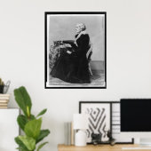 Side Portrait von Susan B. Anthony Poster (Heimbüro)