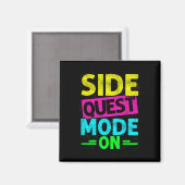 Side Quest Modus Ein Lustiges Rave Edm Festival Ga Magnet (Vorderseite/Rückseite)