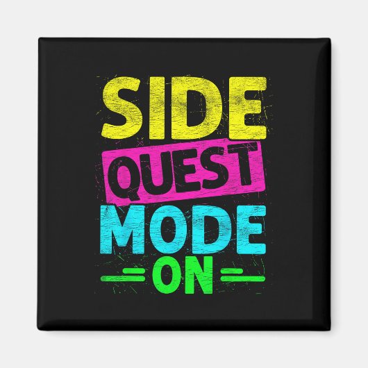 Side Quest Modus Ein Lustiges Rave Edm Festival Ga Magnet (Vorne)