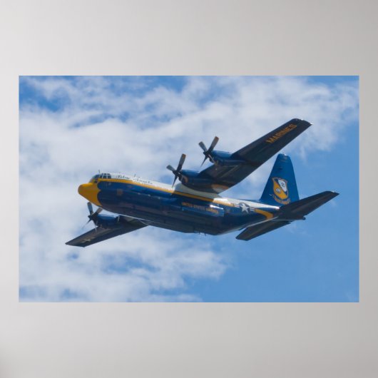 Side Shot of Blue Angels C-130 Fat Albert Poster (Vorne)