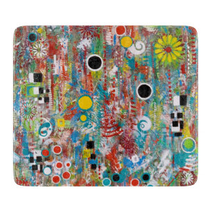Side Show Deko Glass Cutting Board Schneidebrett