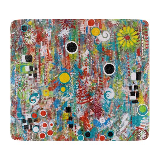 Side Show Deko Glass Cutting Board Schneidebrett (Vorderseite)
