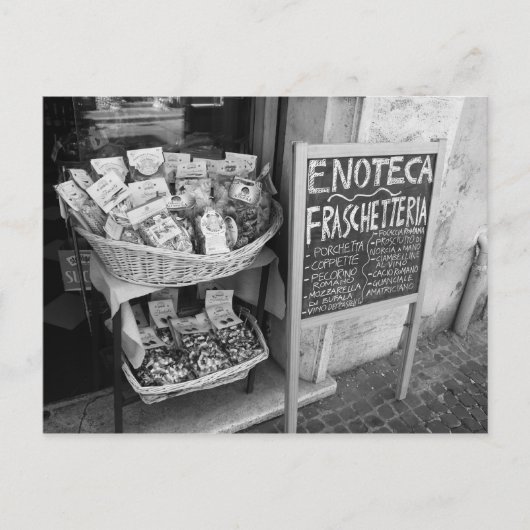 Side Street Shop der Rom Post Card Postkarte (Vorderseite)