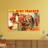 Side Tracked - Comical Caf � Scene Theater Leinwanddruck (Insitu (Wohnzimmer))