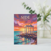 Side Türkei Postkarte (Stehend Vorderseite)