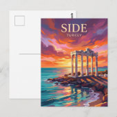 Side Türkei Postkarte (Vorne/Hinten)