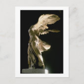 Side view of the Victory of Samothrace (Parian mar Postkarte (Vorderseite)
