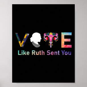 Side Vote wie Ruth schickte Ihnen feministische St Poster