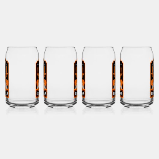 Sidecar Cocktail Art Deco Dosenglas (Rechts)