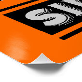 Sidecar Cocktail Art Deco Poster (Ecke)