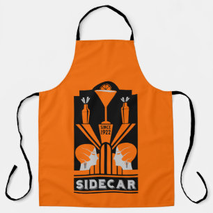 Sidecar Cocktail Art Deco Schürze