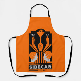 Sidecar Cocktail Art Deco Schürze
