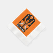 Sidecar Cocktail Art Deco Serviette (Ecke)