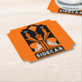 Sidecar Cocktail Art Deco Untersetzer (angewinkelt)