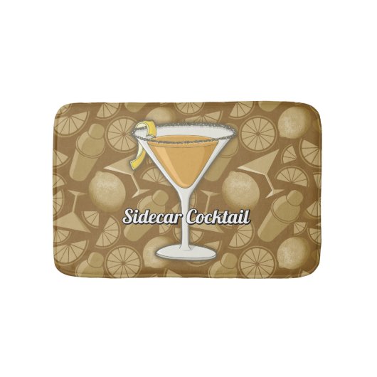 Sidecar Cocktail Badematte (Vorderseite)