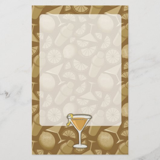 Sidecar Cocktail Briefpapier (Vorderseite)