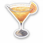 Sidecar Cocktail Drink Aufkleber (Vorderseite)