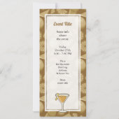 Sidecar Cocktail Einladung (Rückseite)