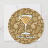 Sidecar Cocktail Einladung (Vorderseite)