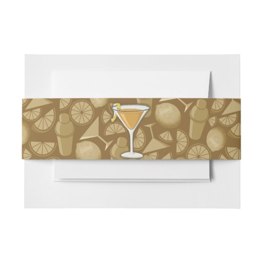 Sidecar Cocktail Einladungsbanderole (Vorderseite Beispiel)