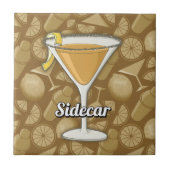 Sidecar Cocktail Fliese (Vorderseite)